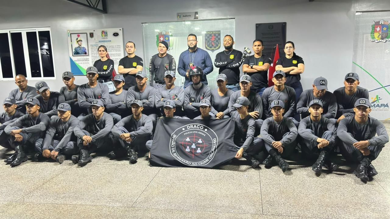 DELEGADO, AGENTES E OFICIAL DE POLÍCIA MINISTRAM INSTRUÇÃO AOS ALUNOS DO V CURSO OPERACIONAL DE FORÇA TÁTICA DA POLÍCIA MILITAR DO AMAPÁ